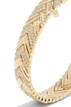 Full Victoire Bracelet, 14K Yellow Gold & Diamonds